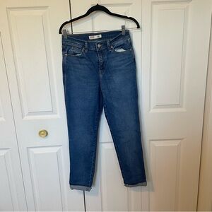 Women's Levi Heritage Boyfriend Blue Jeans